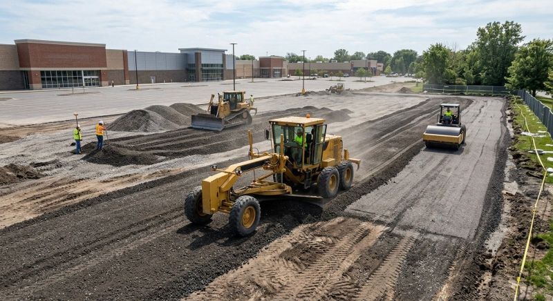 Parking Lot Excavation in Marietta, GA