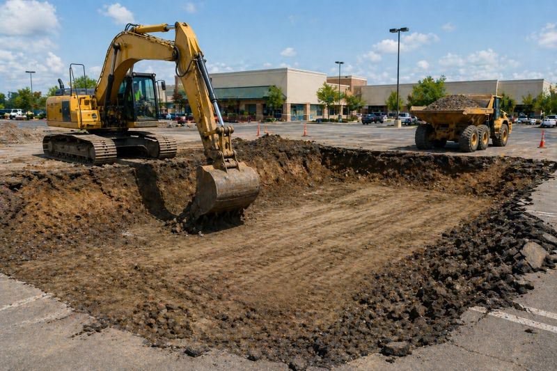 Parking Lot Excavation in Utah County, UT
