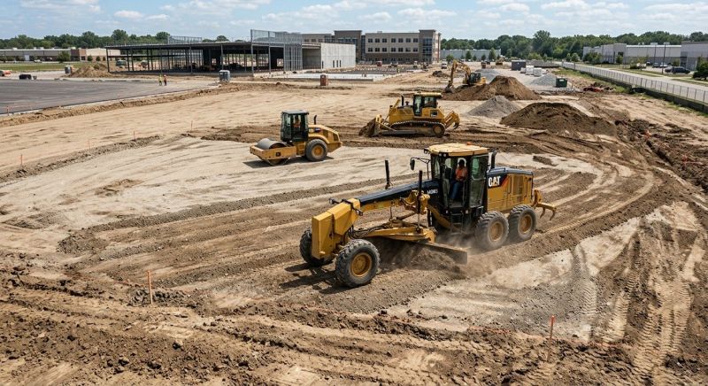 Parking Lot Excavation in Suwanee, GA
